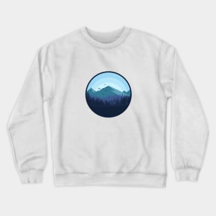 Snowy Mountain - Landscape Crewneck Sweatshirt